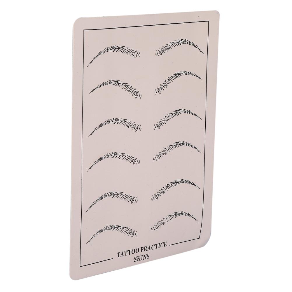 1Pc Tattoo Practice Permanent Makeup Cosmetic Microblading Eyebrow Training Silicone Fake Skin