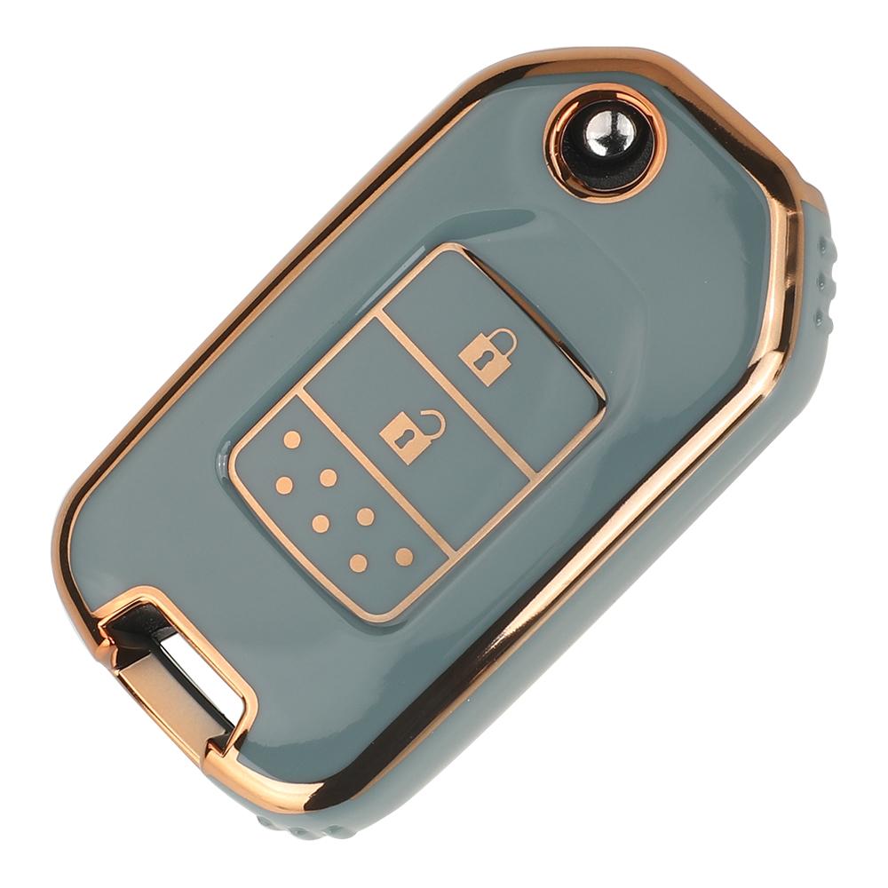 Jingyuqin 2/3 Buttons Soft TPU Car Key Case For Honda Accord Civic City CRV Jazz Crider Odyssey XR-V Vezel HR-V FRV Replace