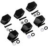 12PCS Plastic Guitar Tuning Pegs Black Guitar Machine Heads Guitar Tuning Keys  For Acoustic Guitar