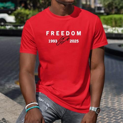 Freedom Red Signature Tričko Charlieho Kirka, Pocta Víra Křesťanská 1993-2025 Tričko Grafická Trička Retro Streetwear Vysoká kvalita