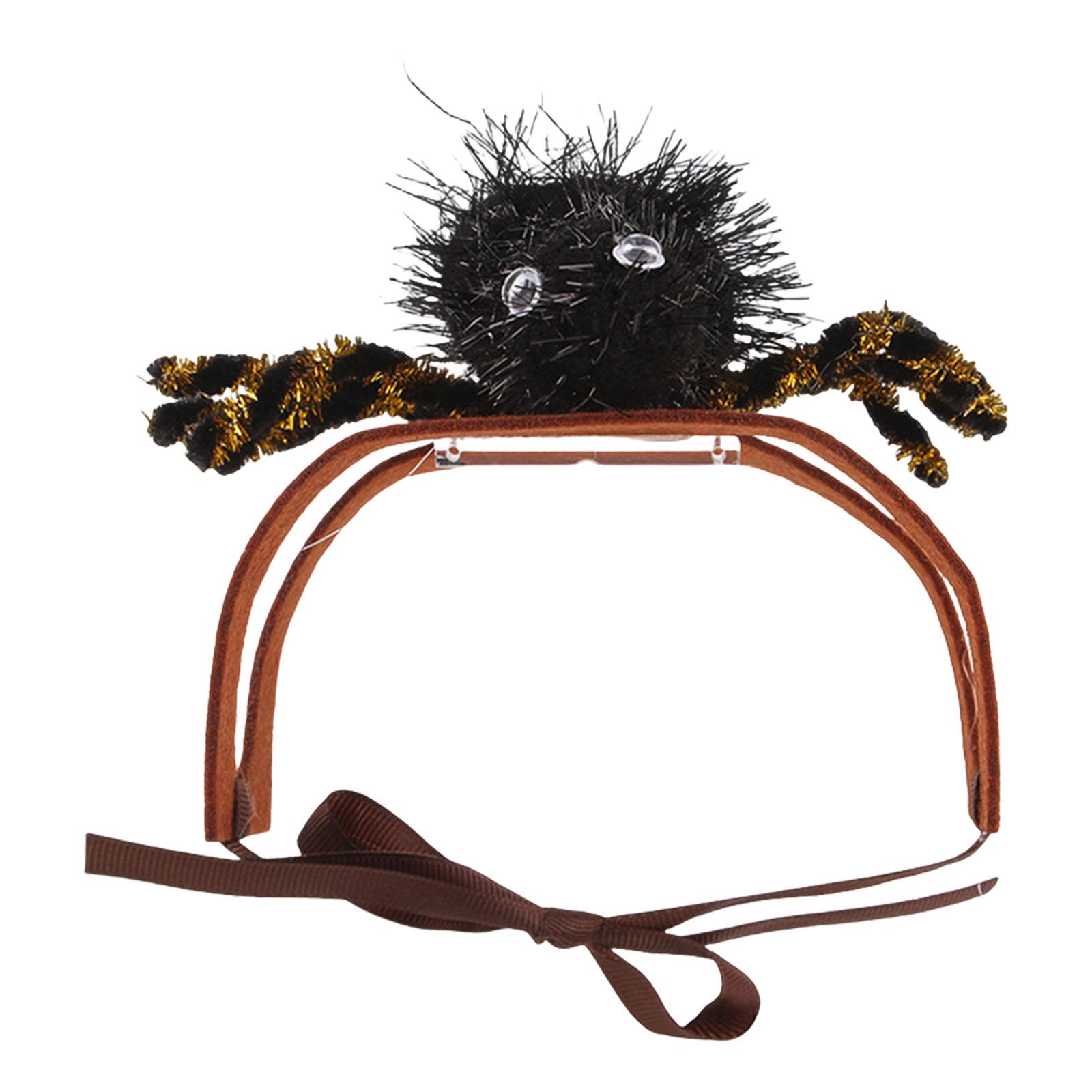 

Забавная 3D повязка на голову в виде кошки-паука на Хэллоуин, костюм для собаки, наряжающийся на праздник, товары для животных Harihoop, головной убор для домашних животных S чёрный