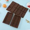 6-Cavity Rectangle Silicone Chocolate Mold for Easy Release and High-Temperature Resistant Dessert Making.