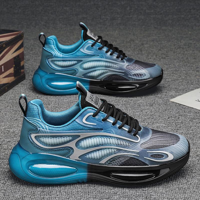 Men's shoes new summer breathable mesh sports casual running mesh shoes little white lightweight dad height-increasing shoes