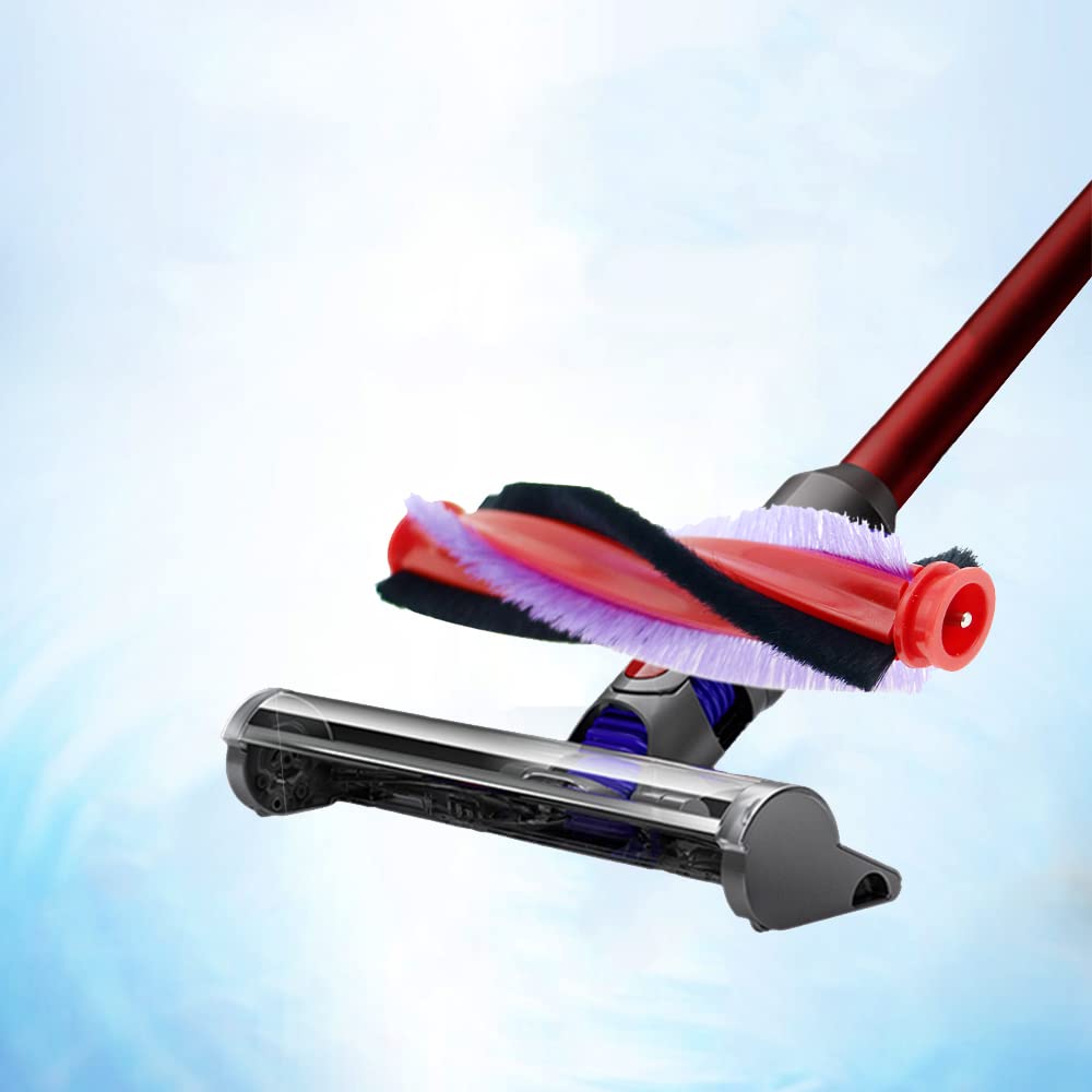 WuYan Compatible Carbon Fiber Equipped Motor Head Vacuum Cleaner Parts Dyson DC62 V6 DC59 SV03 SV073 Series Total Length 185mm