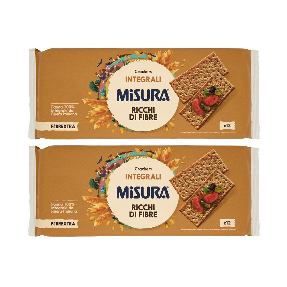 Misura Whole Wheat Crackers 385G X 2