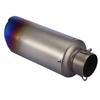 Universal 51mm Motorcycle Oblique Slip On Exhaust Muffler Rear Pipe Tailpipe(#1)