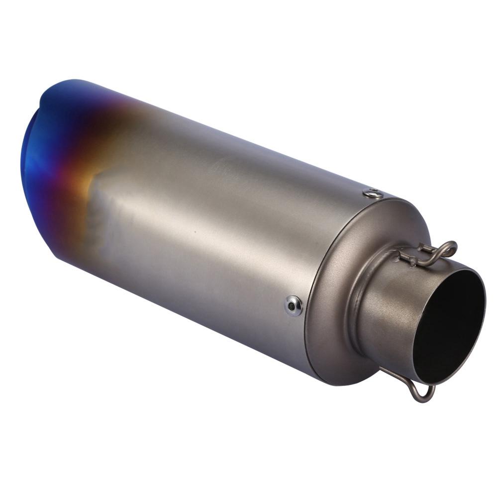 Universal 51mm Motorcycle Oblique Slip on Exhaust Muffler Rear Pipe Tailpipe(#1)