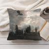 Fourth WWing Dragon Cushion Cover Silky Short Plush Invisible Zipper Dustproof Sofa Pillow Case for Home Decor