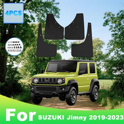 Para SUZUKI Jimny - Guardabarros de Neumático para Automóvil Impermeable Evita Salpicaduras de Barro Tapacubos para Barro de Coche Recorte de Guardabarros 4 Piezas Accesorios