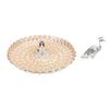 Peacock Fruit Tray Zinc Alloy Metal Peacock Plate for Bread Snacks Cakes   Candies