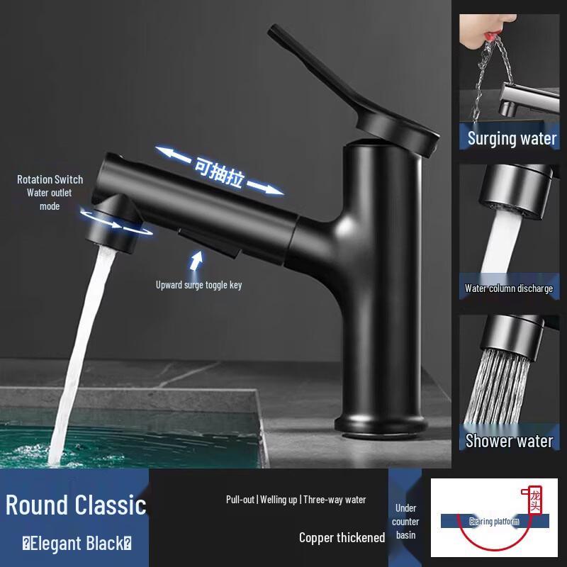 

Shiaosen Pull-out Lift Basin Faucet