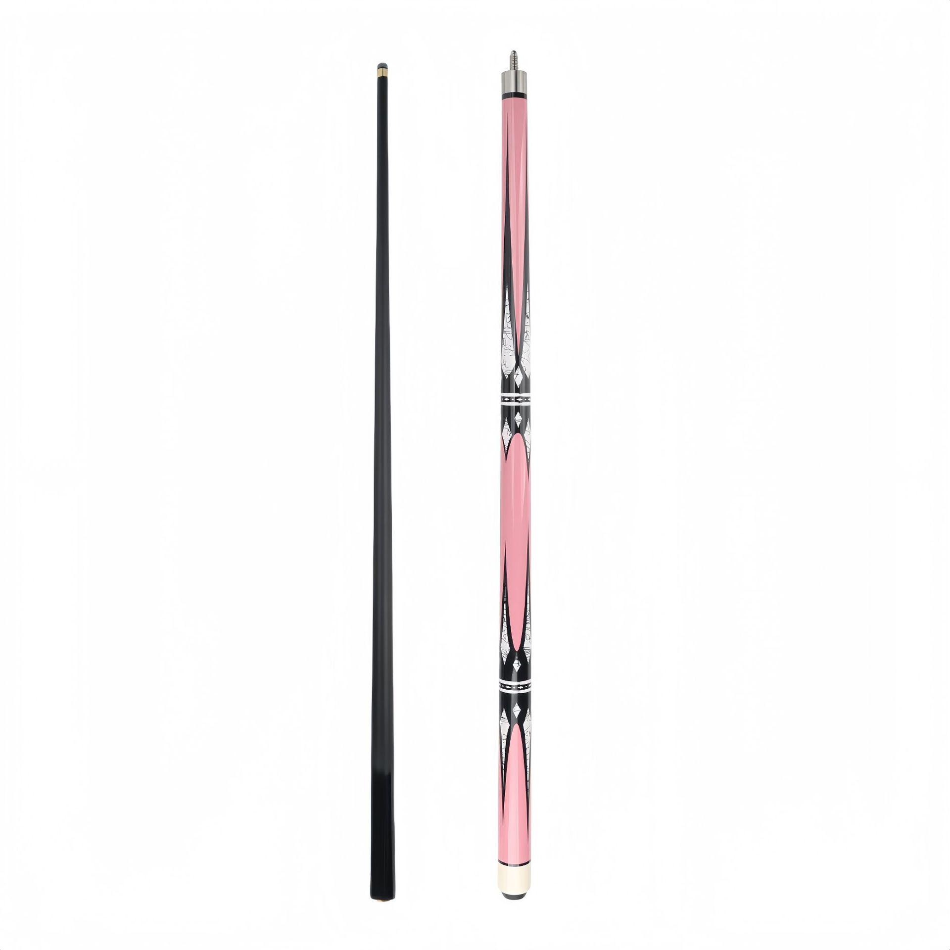 American Nine-Ball Split Cue, Black Eight Large-Head, Hard Maple Billiard Cue.