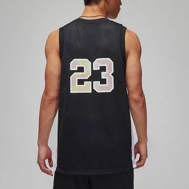 Jordan Sport Letter Print Basketball Vest Men Tops Black DM1875-010
