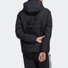 Adidas Neo Three Stripe Sports Casual Hooded Cotton Jacket Winter Men Jacket Black H14197