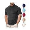 T-shirt da uomo a maniche corte temu europea e americana, moda estiva casual larga con colletto a revers in cotone perla polo