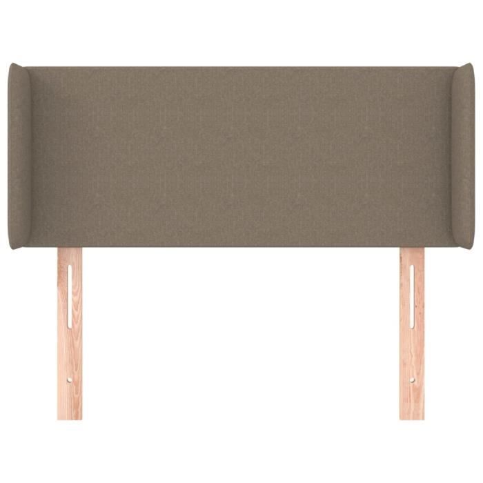 VidaXL Headboard with Ears Taupe 93x16x78-88 Cm Fabric3118474