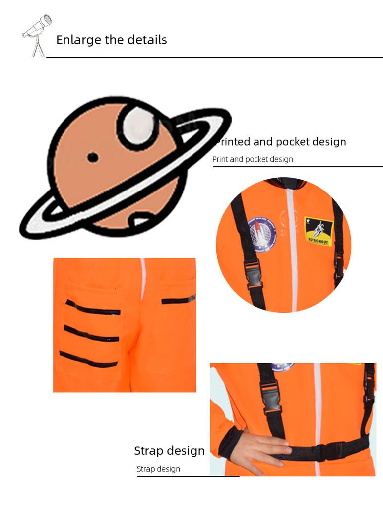 Kids' Astronaut Costume for Stage Performances