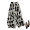 Spring and Summer Silk Cropped Pants for Women