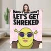 Pun Mein Swampf S-shreks Blanket  Super Warm Novelty Plush Throw Blanket For Outdoor Travel Office Flannel Bedspread Bed Cover