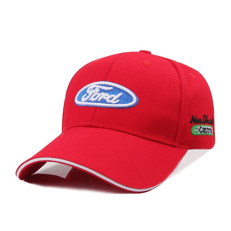 Car Duck Tongue Cap Embroidery Baseball Hat Adjustable Hop Hat For Ford Taurus Focus Fiesta Shelby Edge Mondeo Explorer Escape