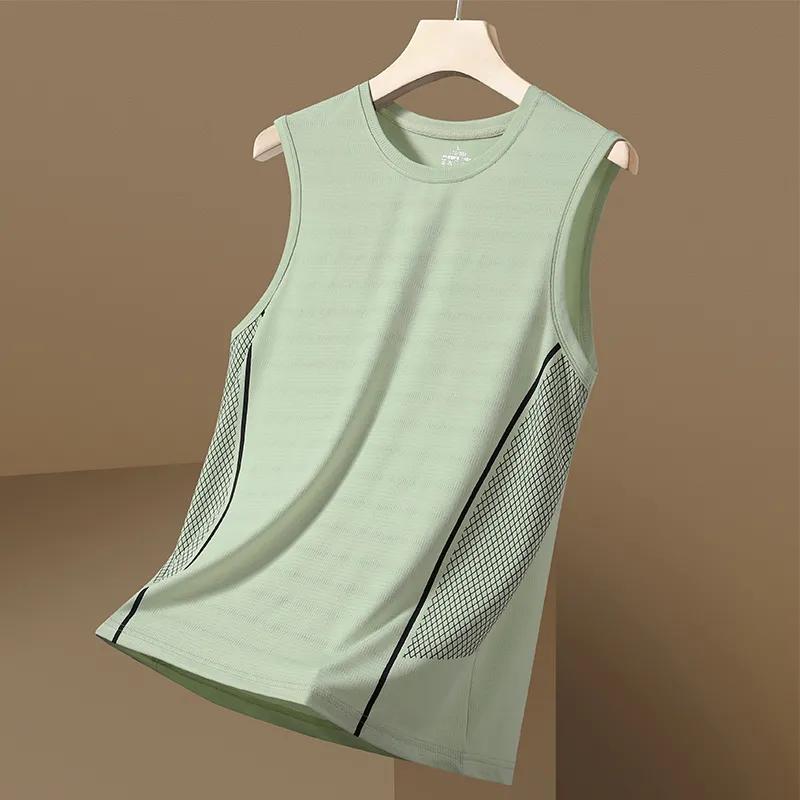 גופיית ספורט גברים ללא שרוולים, רשת, ייבוש מהיר