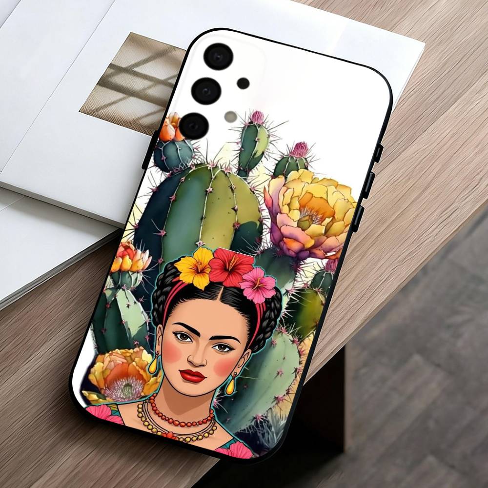 

F-Frida-A K-Kahlo-g A-Art Phone Case For Samsung Galaxy A73,A72,A71,A70,A53,A52,A51,Others Soft Black Cover Samsung a52