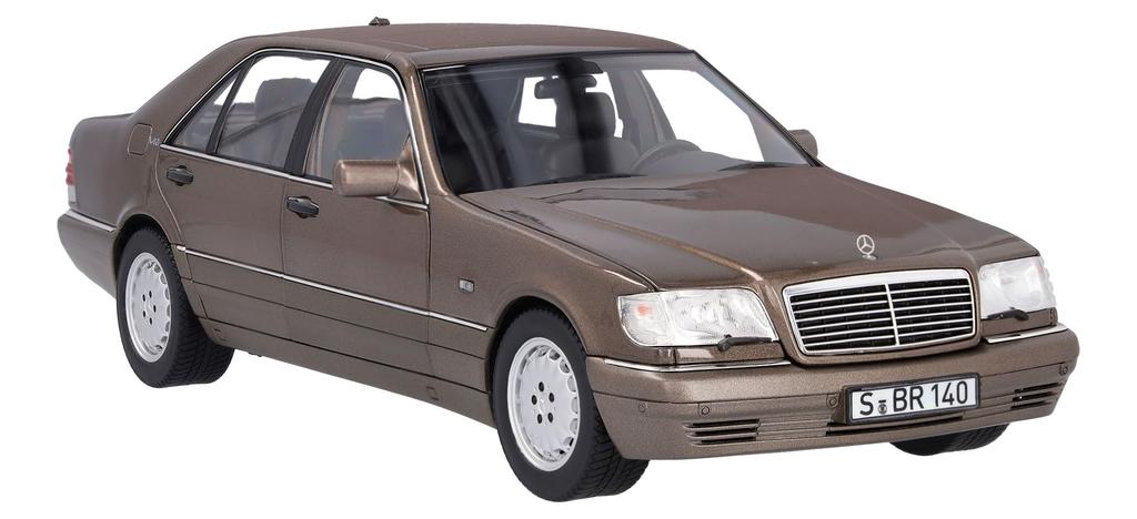Genuine S 600 W140 Scale Impala Brown [Mercedes-Benz Collection] 1/18