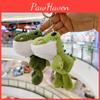 Cute Green Cartoon Crocodile Soft Plush Keychain Pp Cotton Filling Gift Bags