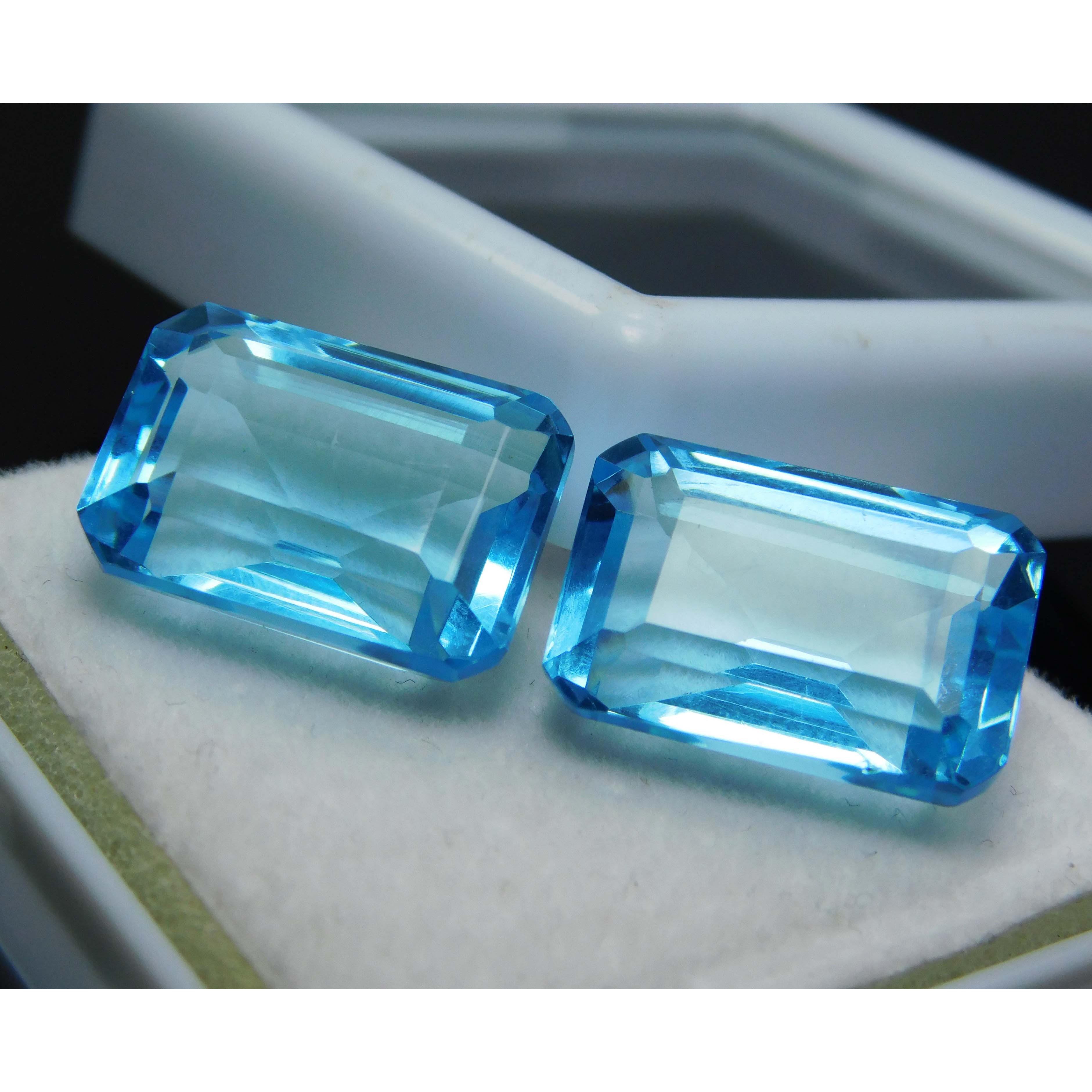 

23 карати Натуральний Смарагд Океанський Блакитний Аквамарин Сертифікований Сипучий Дорогоцінний Камінь A++ A-2488 16.5 mm approx синій