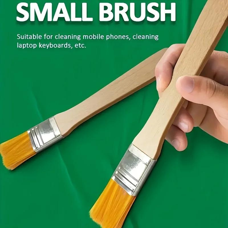 

24/48/72 nylon brushes, short wooden handle art paint brushes, watercolor brushes, wall brushes, art brushes, cleaning tools