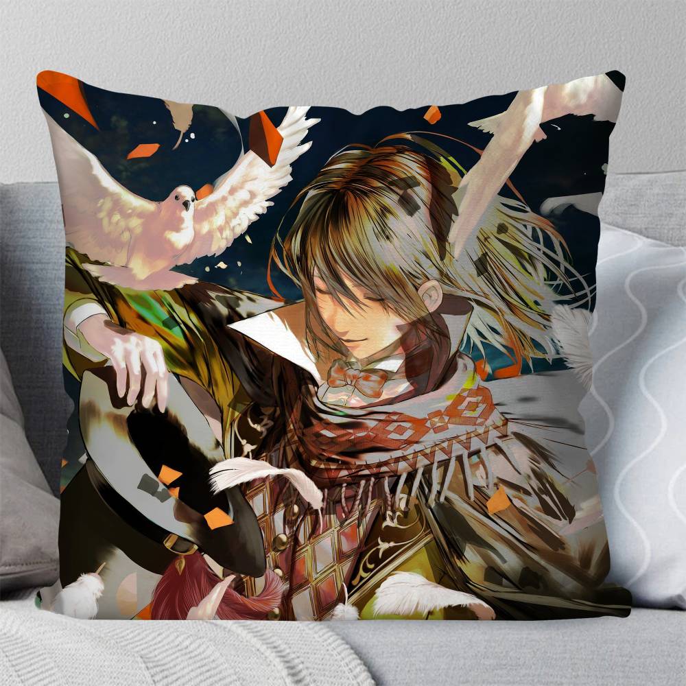 Merlin Hermes Anime Lord Of The MMysteries Pillow Case Fashion Square Pillowcase Bedroom Sofa Room Ins Decoration Leisure