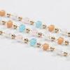 1 Meter Kristallwürfel Perlenkette Macaron Bunt Böhmisch Quadratische Perlenkette für Halsketten Armbänder Schmuckherstellung DIY