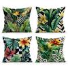 Tropical Plant Leaves Pillowcase Printed Polyester 40/45/50cm Throw Pillowcover Decorative Sofa Cushion Pillowslip Home Decor