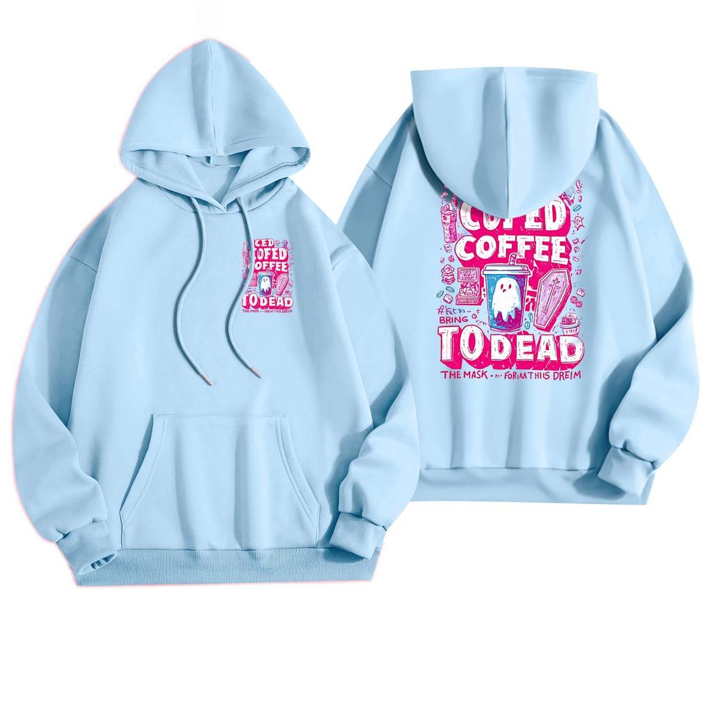 Women's Casual Fashion Halloween Printed Leisure Hooded Sweatshirt With Pockets