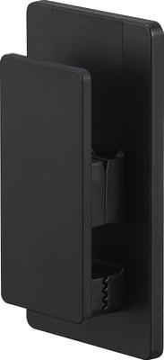 Yamazaki Jitsugyo 3670 Magnetic Clip, Set of 2, Black, Approx. W4.5 X D2 X H8cm, Tower, Cloth Holder, Kitchen Storage, Easy Installation