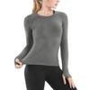 Women's Slim-Fit Cross-Wrap Long-Sleeve Yoga Top: Skin-Friendly, Breathable, Elastic, Quick-Dry Fitness Wear