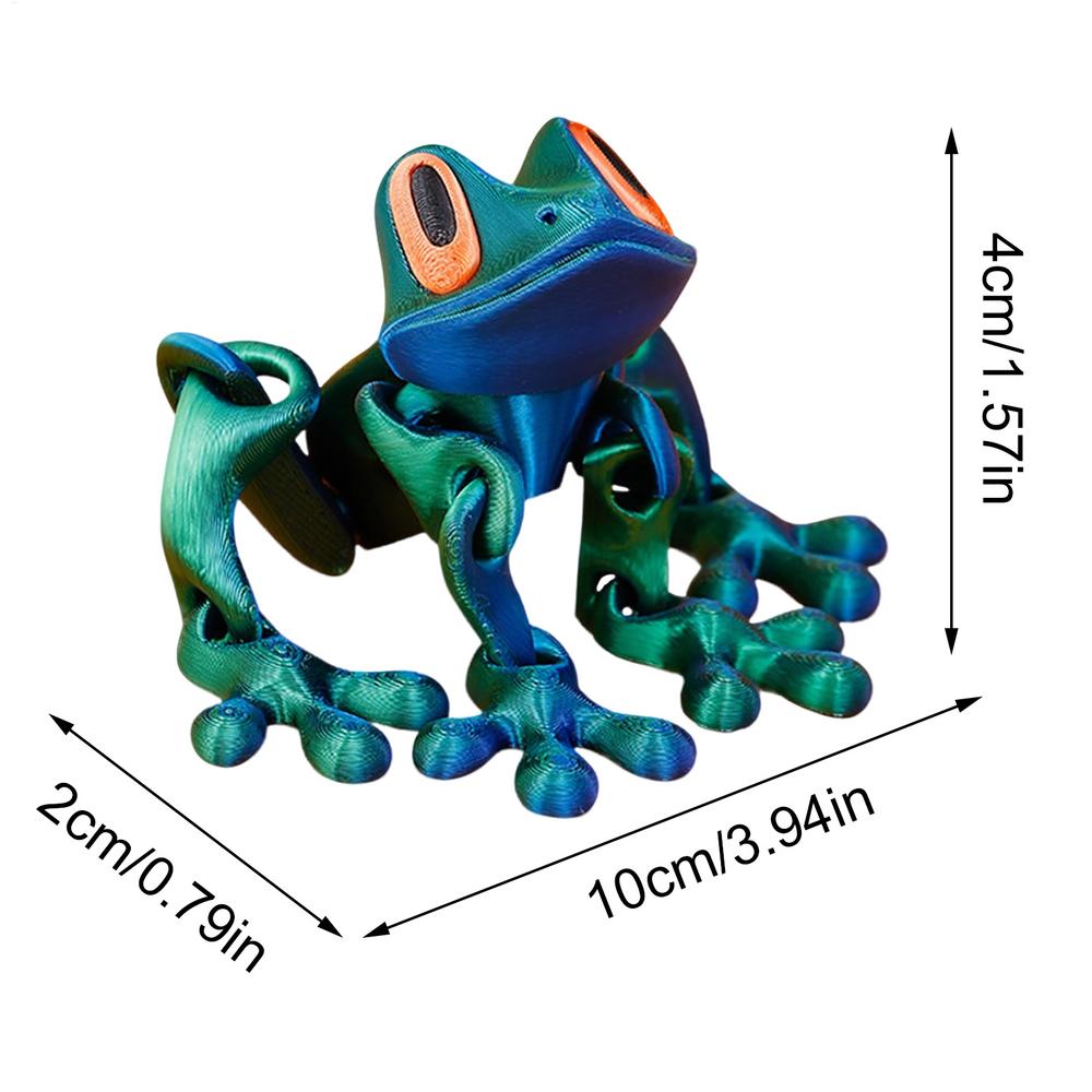 3D Printing Magnetic Frog Fridge Magnet Cute Novel Creativity Home Ornament Stress Relief toys gift Animal Refrigerator Magnet