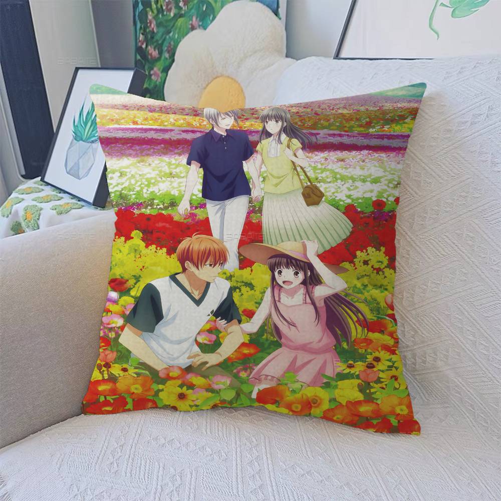 Fruits Basket Anime Pillow Anime Pillow Sofa Bed Head Pillow Cover Cushion Cover 45X45 Cm Fashion