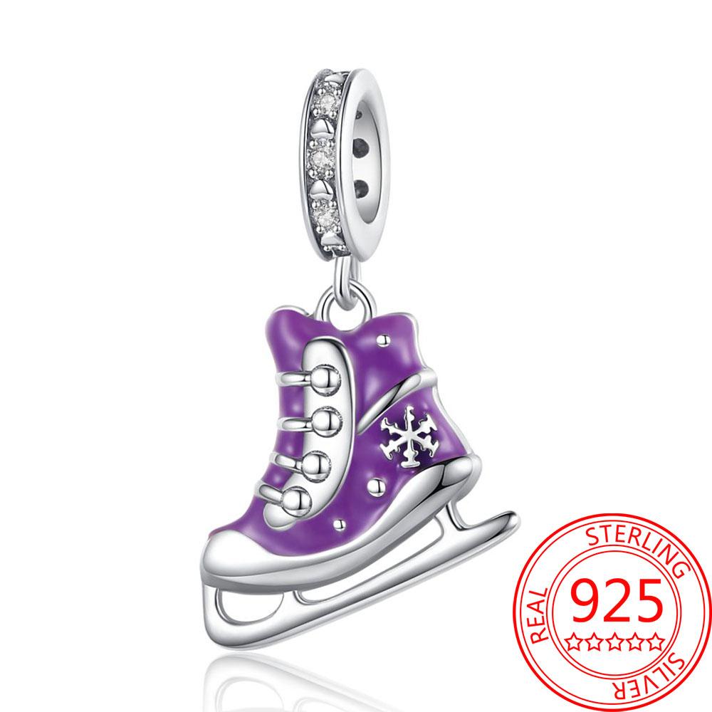 Copper Shining Roller Skates And List Of Musical Symbols Charm Fit Bracelet Necklaces Women'S Jewelry Gift