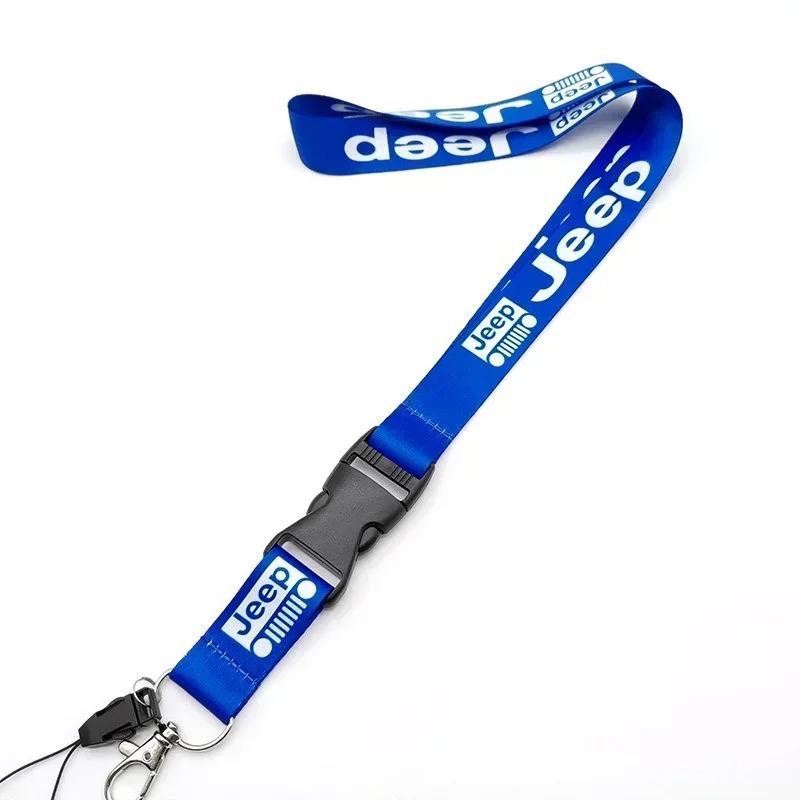 New Lanyard Neck Strap Id Card Holders Accessories For Jeep Grand Cherokee Wrangler JK Gladiator Compass Renegade Patriot AJR1