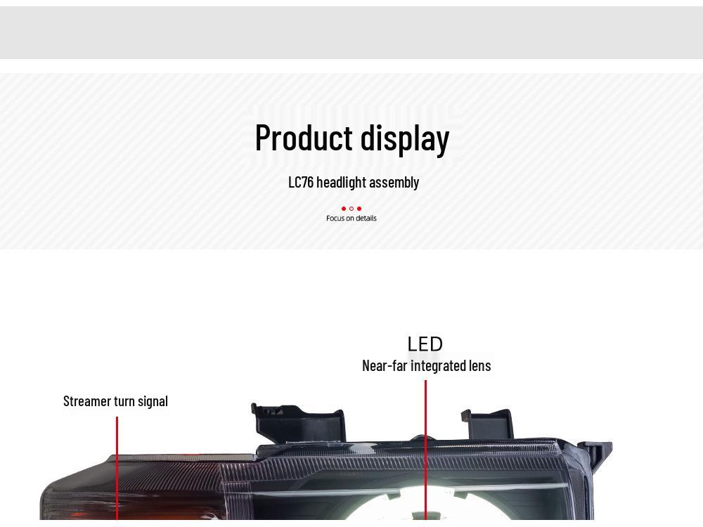 LED Projector Headlights for Land Cruiser LC70/LC76/LC78/LC79/FJ75