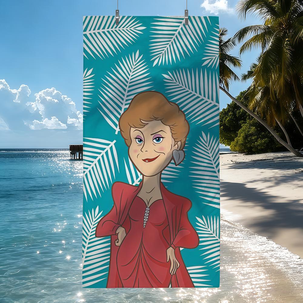 TV-Serie Die Golden Girls Cartoon Handtuch Schnelltrocknende Strandtücher Sind Geeignet Für Schwimmbäder Camping Yoga Und Das Fitnessstudio