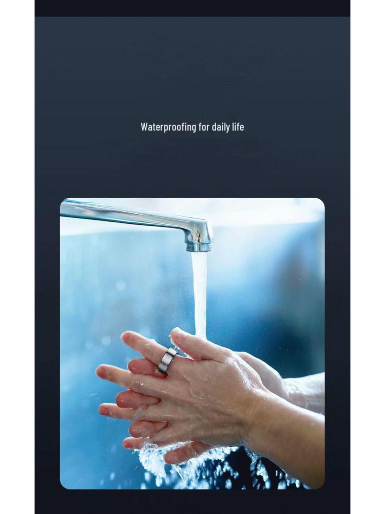 Smart Health Monitoring Waterproof Ring: Sports, Blood Oxygen, Sleep Tracking, Multifunctional Black Technology