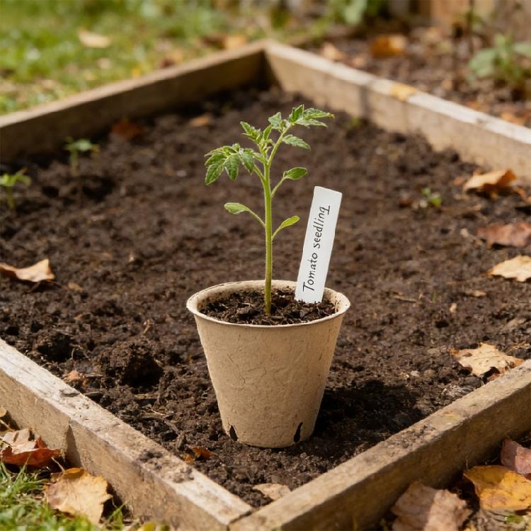 100pack Peat Pots for Seedling Outdoor Garden Germination Nursery Pots Pulps Biodegradables Seedling Starter Pots
