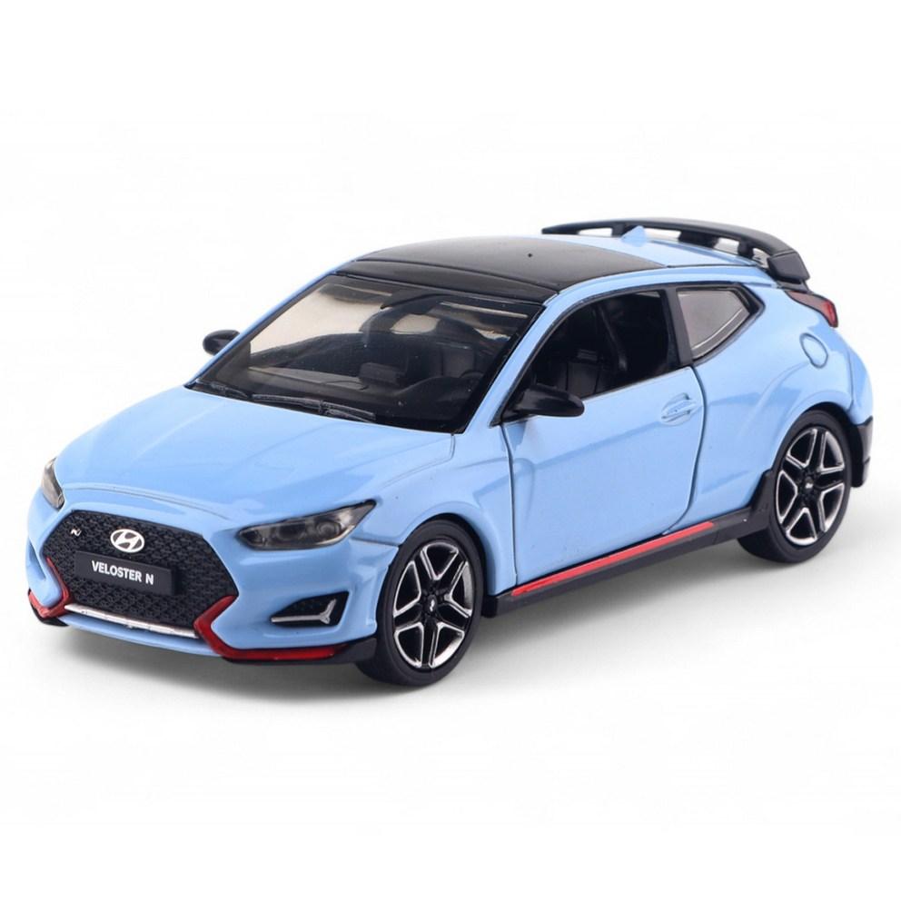 

1:38 Hyundai Veloster N Металлическая модель автомобиля - Издание Performance Blue