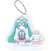 Hatsune Miku X Cinnamoroll 22 [Graph Art Illustration] Acrylic Stand Keychain