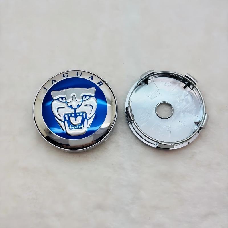 Kryt středového náboje kola Jaguar na zakázku: 60mm Univerzální středová krytka s logem leoparda