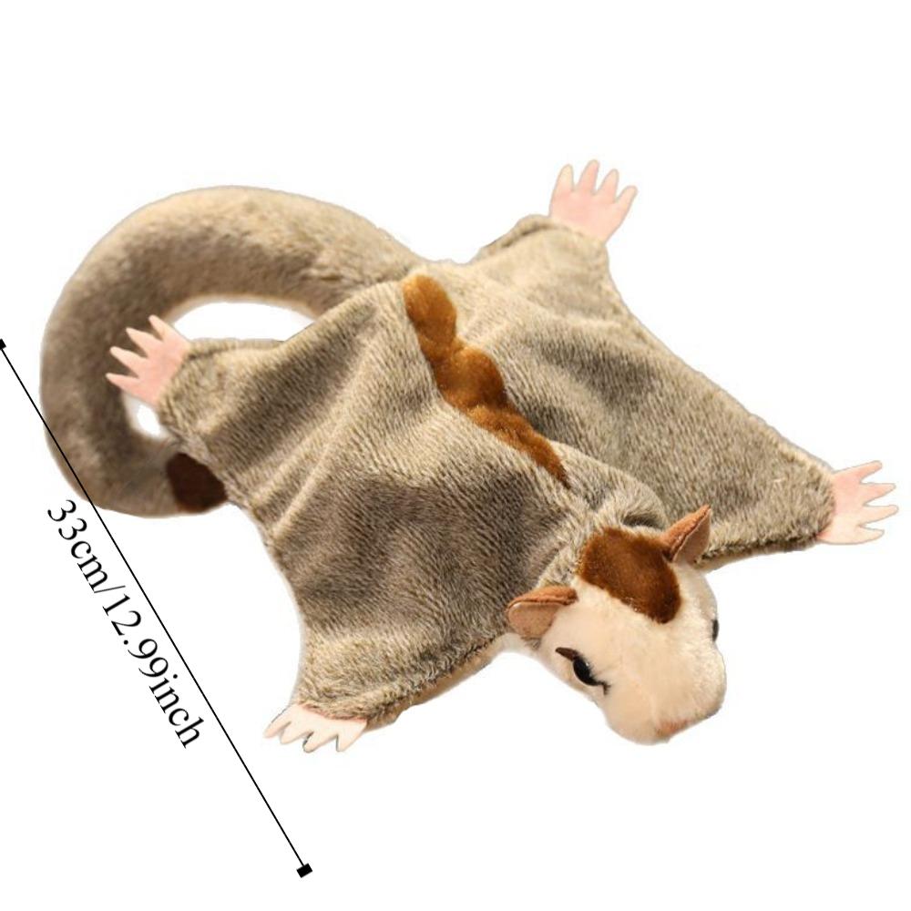 Simulation Sugar Glider Plush Toy Magnetic Australian Flying Squirrel Doll Friends Gift