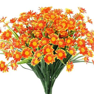 4 Bündel Künstliche Gänseblümchen Garten Kunstblume Heimdekoration Herbst Faux