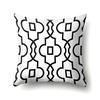 Polyester Pillow Case Car Decoration Home Printed Black and White Geometric Car Cushion Head Cushion Cover